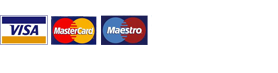 Payment Logos - Visa, Maestro, Mastercard, American Express